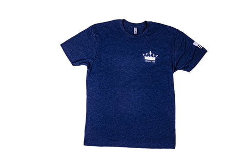 Lockstep Arms Crown Logo Tee, Blue